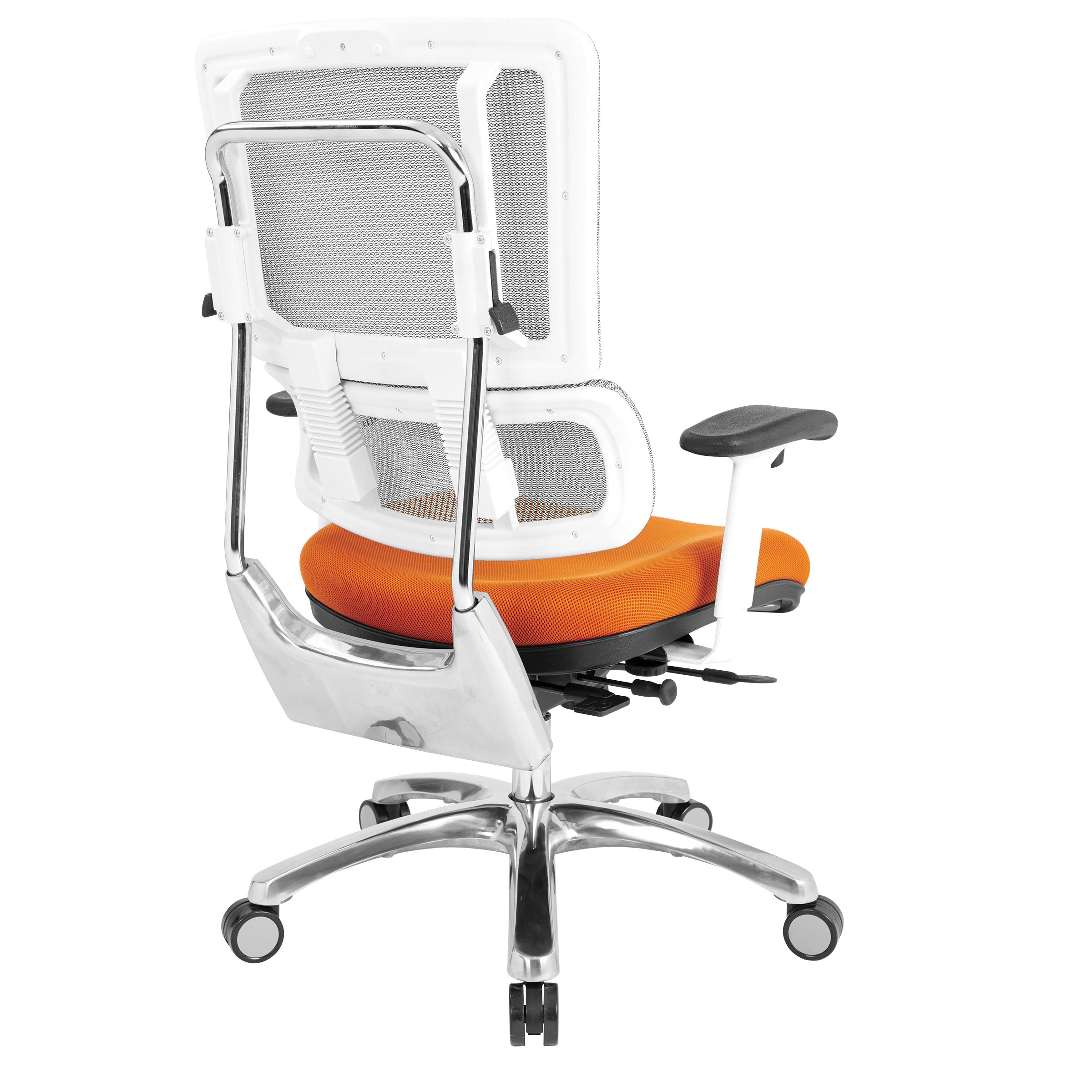 White Vertical Mesh Chair